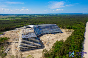 Hotel Gołębiewski, Hotel w Pobierowie, Dron Pobierowo, Gołębiewski, Fotografia hoteli i pensjonatów